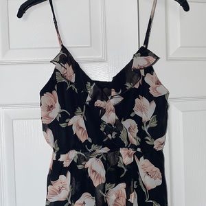 High- low floral dress